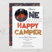 One Happy Camper Invite 1st Summer Birthday Einladung (Vorne/Hinten)