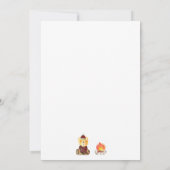 ONE Happy Camper Mountains Camping 1. Geburtstag Einladung (Rückseite)