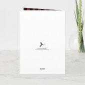 One Happy Camper Plaid Forest 1st Birthday Karte (Rückseite)