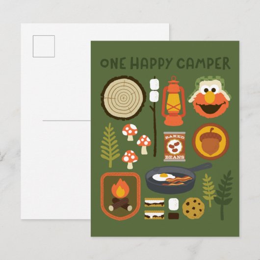 One Happy Camper Postkarte (Vorne/Hinten)