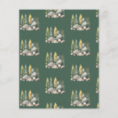 One Happy Camper Rustic Birthday Paper Sheet (Rückseite)