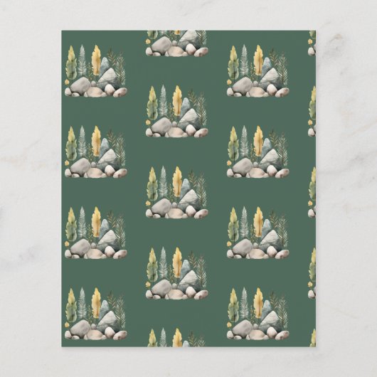 One Happy Camper Rustic Birthday Paper Sheet (Rückseite)