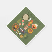 One Happy Camper Serviette (Ecke)