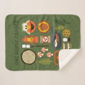 One Happy Camper Sherpadecke (Vorderseite (Horizontal))