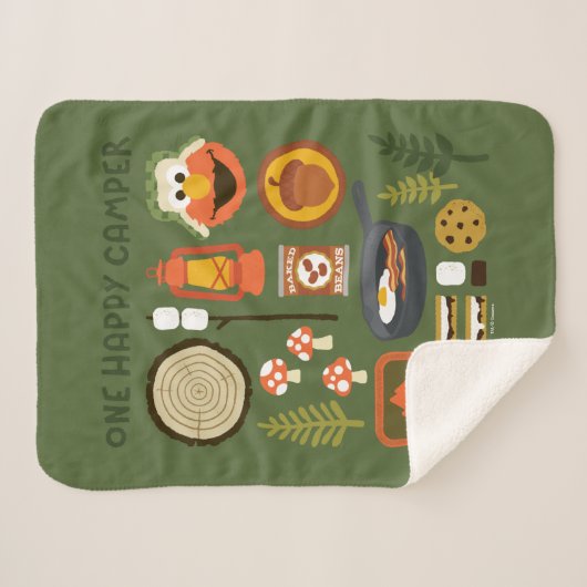 One Happy Camper Sherpadecke (Vorderseite (Horizontal))