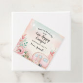 One Happy Camper Square Gefälligkeitstags Geschenkanhänger (Beispiel)