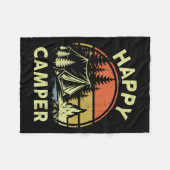 One Happy Camper Toddler Boy Funny Camng Campfire  Fleecedecke (Vorderseite (Horizontal))