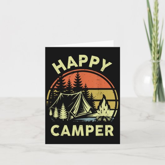 One Happy Camper Toddler Boy Funny Camng Campfire  Karte (Vorderseite)