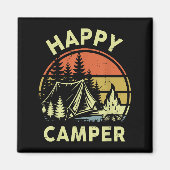 One Happy Camper Toddler Boy Funny Camng Campfire  Magnet (Vorne)