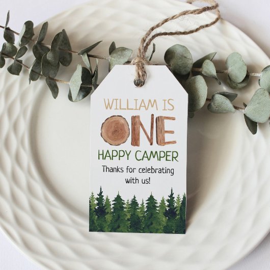 One Happy Camper Vielen Dank Geschenkanhänger