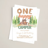 One Happy Camper Woodland Einladung