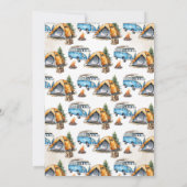 One Happy Camper Woodland Erster Geburtstag Einladung (Rückseite)