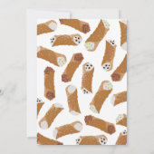 One Happy Cannoli Invite 1st  First Birthday Cute Einladung (Rückseite)