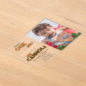 One Happy Cannoli Invite 1st First Birthday Photo Acryleinladungen (Ablage )