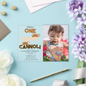 One Happy Cannoli Invite 1st  First Birthday Photo Acryleinladungen (In Situ (Hochzeit))