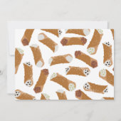 One Happy Cannoli Invite 1st  First Birthday Photo Einladung (Rückseite)