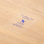 One happy Couple let's adventure begins wedding co Acryleinladungen (Ablage )