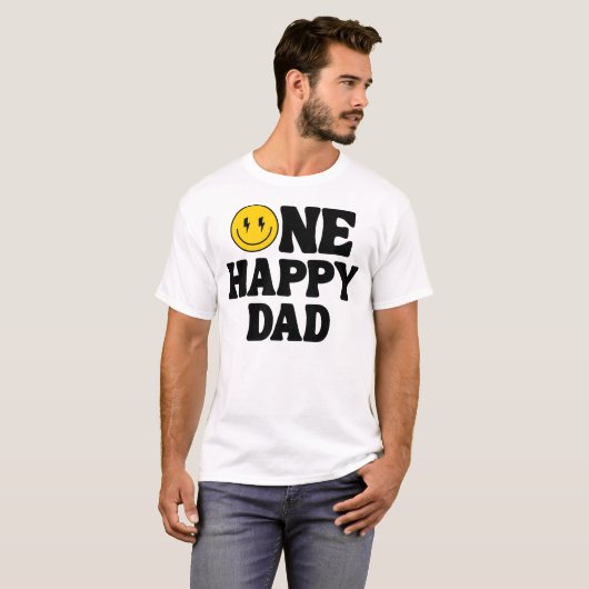 One Happy Dad Matching Birthday T-Shirt (Vorne ganz)