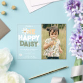 One Happy Daisy Invite 1st First Birthday Photo Acryleinladungen (In Situ (Hochzeit))