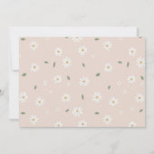 One Happy Daisy Invite 1st First Birthday Photo Einladung (Rückseite)