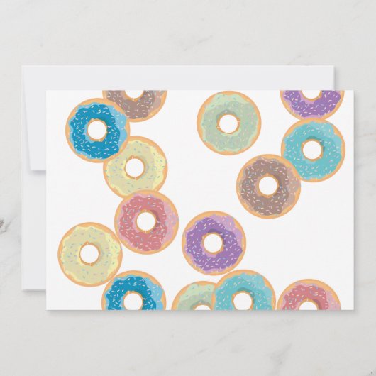 One Happy Donut Invite 1st First Birthday Photo Einladung (Rückseite)