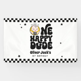 One Happy Dude 1. Geburtstag Banner