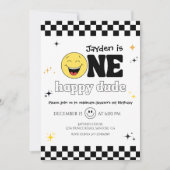 One Happy Dude 1. Geburtstagsfeier Einladung (Vorderseite)