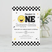 One Happy Dude 1. Geburtstagsfeier Einladung (Stehend Vorderseite)