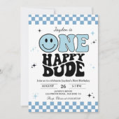One Happy Dude 1. Geburtstagsfeier Einladung (Vorderseite)