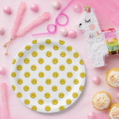 One Happy Dude Boy's Retro 1st Birthday Pappteller (Party)