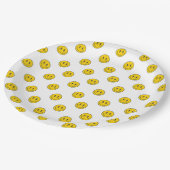 One Happy Dude Boy's Retro 1st Birthday Pappteller (Schrägansicht)