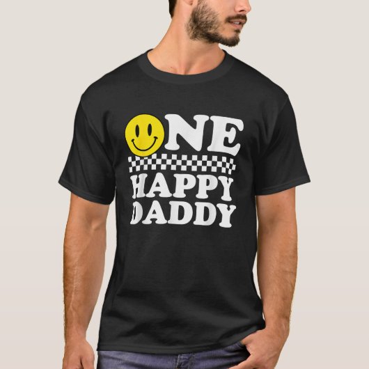 One Happy Dude Daddy 1st Birthday Family Matching  T-Shirt (Vorderseite)