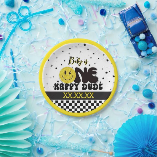 One Happy Dude Pappteller (Party)