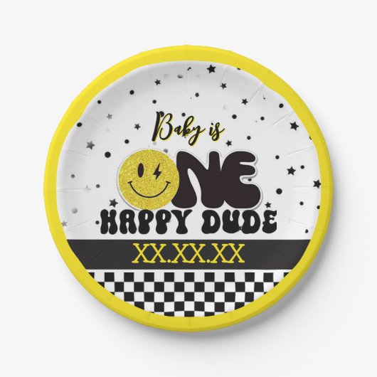 One Happy Dude Pappteller (Vorderseite)