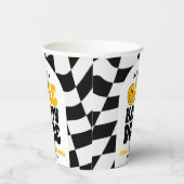 One Happy Dude Retro First 1st Birthday Party Pappbecher (Rechts)