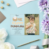 One Happy Dumpling Invite 1st First Birthday Photo Acryleinladungen (In Situ (Hochzeit))