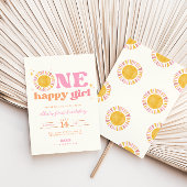 One Happy Girl Boho Sun Einladung zum ersten Gebur
