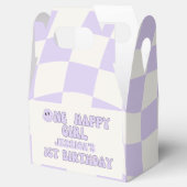 One Happy Girl Retro 1. Geburtstag Party Geschenkschachtel (Geöffnet)