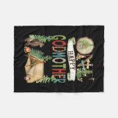 One Happy Godmother Camper First Birthday Camng Be Fleecedecke (Vorderseite (Horizontal))