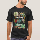 One Happy Granny Camper 1St Birthday Camping Bear T-Shirt (Vorderseite)