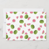 One Happy Melon 1st Summer Birthday Photo Einladung (Rückseite)