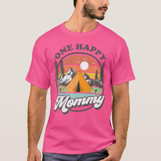 One Happy Mommy Happy Camper 1. Geburtstag Camping T-Shirt