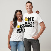 One Happy Onkel Matching Birthday T-Shirt für Onke (Unisex)
