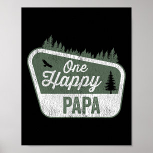 One Happy Papa Matching Family Geburtstagsparty Ca Poster