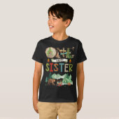 One Happy Sister Camper 1st Birthday Camng Bear T-Shirt (Vorne ganz)