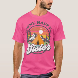 One Happy Sister Happy Camper 1. Geburtstag Campin T-Shirt