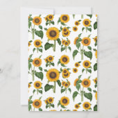 One Happy Sunflower Invite 1st Summer Birthday Einladung (Rückseite)