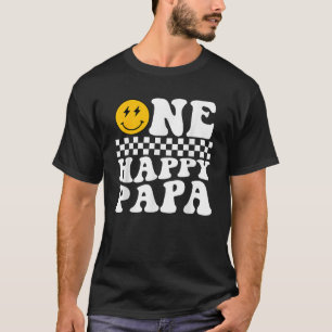 One Happy Typ 1. Geburtstag 1 Cool Papa Familie m T-Shirt