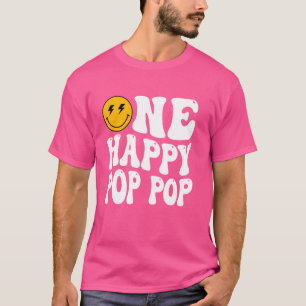 One Happy Typ 1. Geburtstag Ein Cooler Pop Pop Fam T-Shirt