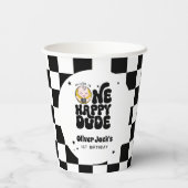 One Happy Typ 1. Geburtstag Pappbecher (Rückseite)